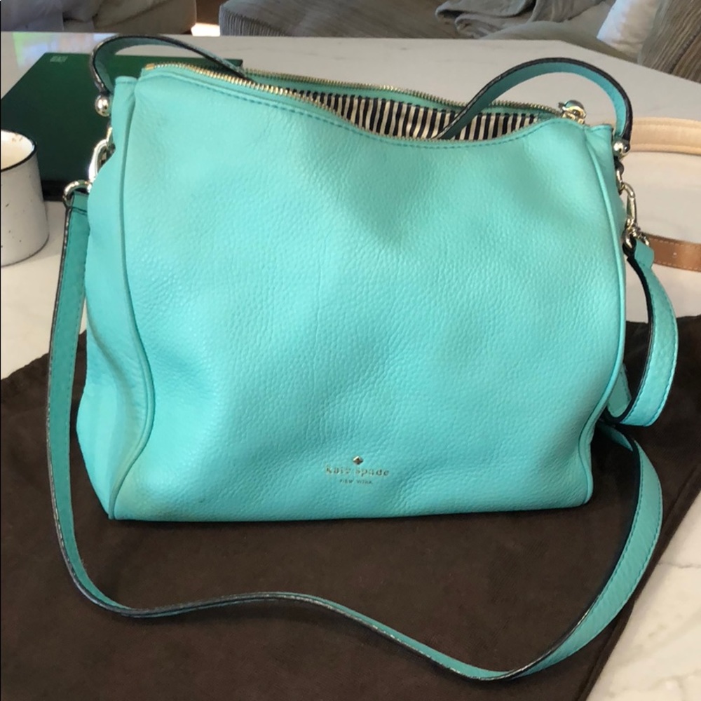 Aqua Kate Spade shoulder and crossbody
